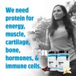 North Coast Naturals- Grass Fed Iso Protein 100- Whey Protein Powder Fortified with the prebiotic inulin and probiotic – 680 g- Unflavoured