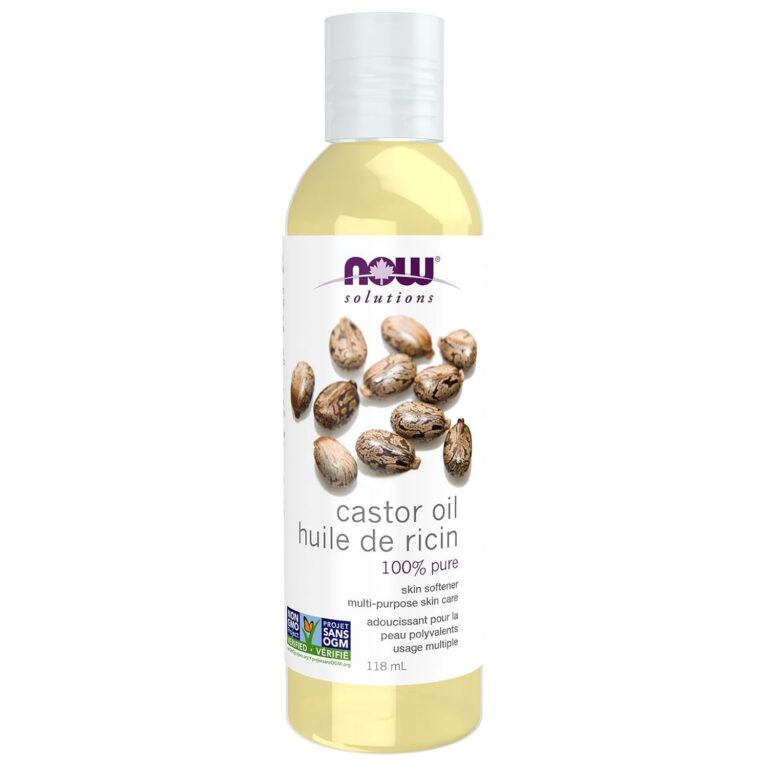 NOW Solutions, Castor Oil, 100% Pure Versatile Skin Care, Multi-Purpose Skin Softener, 118ml