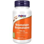 NOW Supplements, Bromelain (Natural Proteolytic Enzyme) 2,400 GDU/g - 500 mg, Natural Proteolytic Enzyme, 60 Veg Capsules