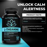 Nutratology L-Theanine 250MG Capsules | Canadian-Made | For Stress Management | Promotes Relaxation & Calmness Without Drowsiness - L-Theanine Supplement for Stress Relief | 120...