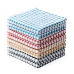 Oeleky Dish Cloths for Kitchen Washing Dishes, Super Absorbent Dish Rags, Cotton Kitchen Dish Towels Pack of 8, 12x12 Inches