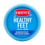 O'Keeffe's Healthy Feet Foot Cream Relieves and Repairs Extremely Dry Cracked Feet, Instantly Boosts Moisture, 3.2 oz / 90.7 g Jar, Pack of 1
