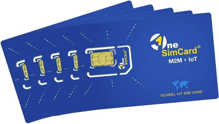 OneSimCard IoT Global IoT SIM Card Starter Kit 5 SIMs with 100MB Test Data Included in Many Countries, Full IoT Service in 200+Countries - Data & SMS, Private APN, VPN & Static...