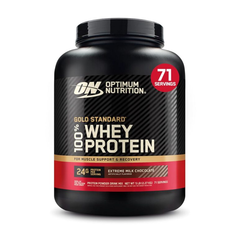 Optimum Nutrition Gold Standard 100% Whey Protein Powder, 2.270g - Extreme Milk Chocolate - 70 servings (packaging may vary)