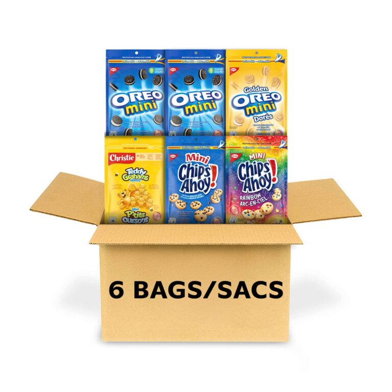 OREO & Chips Ahoy! & Teddy Grahams, 6 Bags, Variety Pack, Mini Cookie Ultimate School Snack, Lunch Snacks, Birthday Party, 1.2 kg
