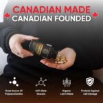 Organic Lion's Mane Mushroom Capsules - Nootropic Mushroom Supplements Formulated With 40% Polysaccharides & >20% Beta-Glucan! Immunomodulating Properties & A Potent Source Of...