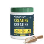 Organika Canadian-Made Creatine Powder- Pure Micronized Creatine Monohydrate - Helps Build Lean Muscle, Increase Strength, and Improved Recovery and Performance for Men and...