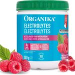 Organika Canadian-Made Electrolyte Drink Mix - Raspberry flavour- Zero Sugar, Hydration- 350 gram - 100 Servings