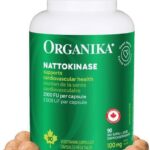 Organika Nattokinase 2000 FU Cardiovascular Support – High-Potency, Heart & Blood Circulation Supplement– One Capsule per Day, Non-GMO, Vegan, Gluten-Free – 90vcaps