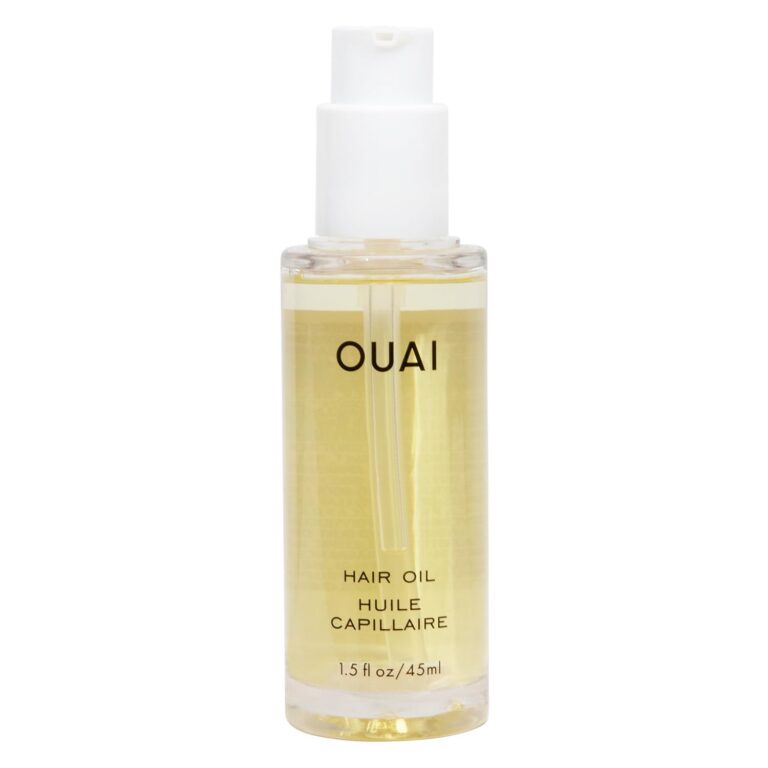 OUAI Hair Oil - Heat Protectant for Hair to Help Reduce Frizz, Add Shine and Smooth Split Ends - Color Safe Formula - Paraben, Phthalate and Sulfate Free (1.5 fl oz)