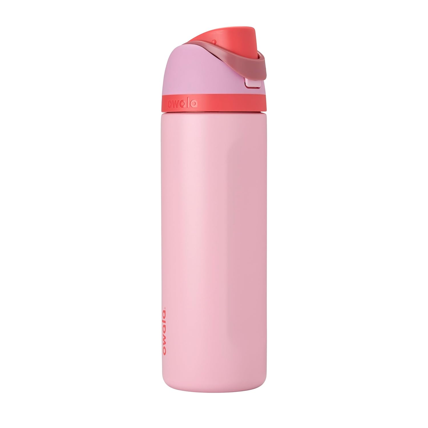 Owala FreeSip Insulated Stainless Steel Water Bottle with Straw for Sports and Travel, BPA-Free Sports Water Bottle, 24 oz, Pink, Angel Food Cake Owala FreeSip Insulated Stainless Steel Water Bottle with Straw for Sports and Travel, BPA-Free Sports Water Bottle, 24 oz, Pink, Angel Food Cake