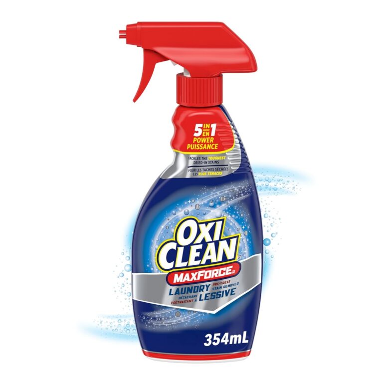 OxiClean MaxForce Enzyme Laundry Stain Remover Spray, Effective on Grease, Blood, Wine Stains and More - Colour Safe, Chlorine Bleach-Free, 354 mL