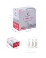 PAPERPAL #1 Smooth Paper Clips, 2000 Medium Paper Clips (20 Boxes of 100 Each), Bulk Paperclips for Office School & Personal Use, Daily DIY, 1-2/7” Silver Paper Clip Standard...
