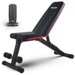PASYOU Adjustable Weight Bench Full Body Workout Multi-Purpose Foldable Exercise Workout Bench for Home Gym Incline Decline