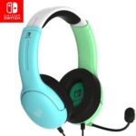 PDP AIRLITE Stereo Headset with Mic for Nintendo Switch/Switch Lite/OLED - Noise Cancelling Microphone, Lightweight, Soft Comfort On Ear Headphones, 3.5mm Jack - Animal Crossing...