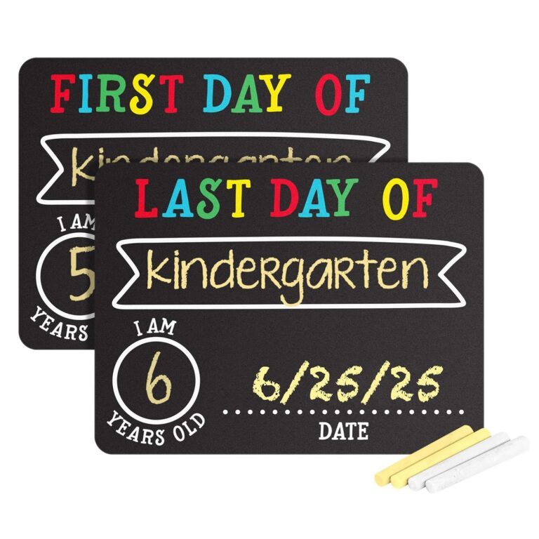 Pearhead First and Last Day of School Photo Sharing Chalkboard Signs