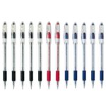 Pentel R.S.V.P. Ballpoint Pen, Everyday Writing, Office Supplies, School Supplies, Long Lasting 1,400m Writing Distance, 0.7mm Medium Point, Assorted Ink, BK90PC12BG-M, 12 Pack