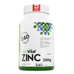 PlantVital Zinc Supplements - High Potency 50mg - Immune Support, Healthy Bones, Hair, Nail and Skin with Zinc Gluconate - Canadian Made, Health Canada Licensed - Additive-Free...