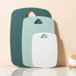 Plastic Cutting Board Set of 3, Cutting Boards for Kitchen,Thick Chopping Boards for Meat, Veggies, Fruits, with Easy Grip Handle,Non-Slip, Dishwasher Saf,Suitable for Outdoor...