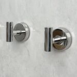 PMMASTO Black 4 Pack Self Adhesive Wall Hooks for Hanging, Stick On Wall Hanger Hook for Shower, Robe, Hat - Aluminium