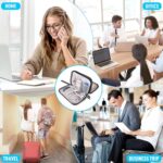 Portable Electronics Travel Organizer with Double Layer Design, Waterproof Electronic Organizer to Hold USB Flash Drive, Cords, Chargers, Phones, Earphones, Power Banks, Mouse,...