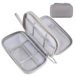 Portable Electronics Travel Organizer with Double Layer Design, Waterproof Electronic Organizer to Hold USB Flash Drive, Cords, Chargers, Phones, Earphones, Power Banks, Mouse,...
