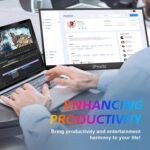 Portable Monitor,120hz Portable Gaming Monitor FHD 1080P 18.5 inch Laptop Screen Extender Portable Monitor for Monitor Extender USB C Portable Screen for Laptop Mac PC Second...