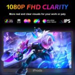 Portable Monitor,120hz Portable Gaming Monitor FHD 1080P 18.5 inch Laptop Screen Extender Portable Monitor for Monitor Extender USB C Portable Screen for Laptop Mac PC Second...