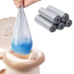 Potty Liners for Portable Potty 75-count, 16.2"*15.8" Universal-Fit Travel Potty Bags, Disposable Potty Liners for Toddlers, Leak-proof Potty Bags for Portable Toilet, Outdoor...