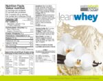 Prairie Naturals Lean Whey Protein Vanilla Cream Powder, 454 Gram