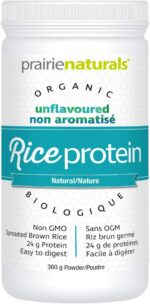 Prairie Naturals Organic Sprouted Brown Rice Protein, Natural, 360g