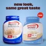 Premier Protein Protein Powder, 30g Protein, 1g Sugar, 100% Whey Protein, No Soy Ingredients, Gluten Free, Vanilla Milkshake, 29 Servings, 40.2oz