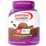 Premier Protein Protein Powder, 30g Protein, 1g Sugar, 100% Whey Protein, No Soy Ingredients, Gluten Free, Vanilla Milkshake, 29 Servings, 40.2oz