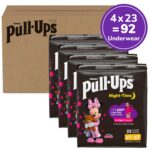 Pull-Ups Girls' Night-Time Potty Training Pants, Size 4T-5T Overnight Training Underwear (38-50 lbs), 92 Ct