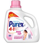 Purex Baby Soft, Concentrated Hypoallergenic Liquid Laundry Detergent for Babies, Free of Dyes, Pediatric Dermatologist Tested, Gentle on Skin, 4.23L, 105 Wash Loads, HE...
