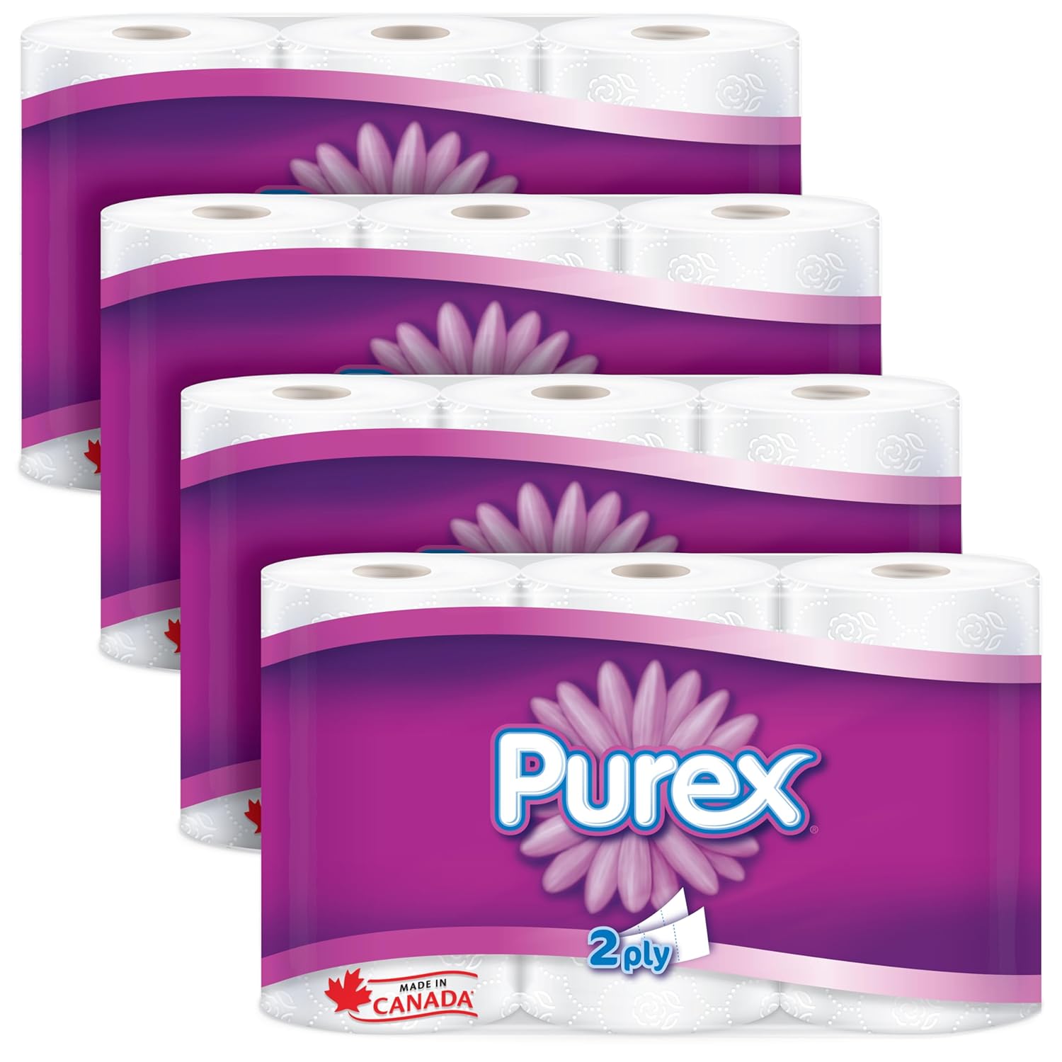 Purex Toilet Paper, Hypoallergenic and Septic Safe, 4 Packs of 6 Triple Rolls = 72 Single Rolls Purex Toilet Paper, Hypoallergenic and Septic Safe, 4 Packs of 6 Triple Rolls = 72 Single Rolls