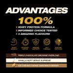 PVL Whey Gold Vanilla Soft Serve Supreme 1.81 kg (4 lbs) (4 lbs, Triple Chocolate Brownie Overload)