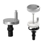 Qancekoo 2 PCS Toilet Seat Hinge Fixings, Quick Release Toilet Seat Top Replacement Kit, Universal Toilet Seat Bolt Fittings for WC Toilet Blind Holes
