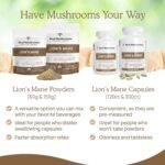 Real Mushrooms Lions Mane Capsules- Organic Mushroom Extract With Immunomodulating Properties Antioxidants - Vegan Supplement, 300 Capsules