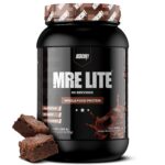 REDCON1 MRE Lite Whole Food Protein Powder, Fudge Brownie - Low Carb & Whey Free Meal Replacement with Animal Protein Blends - Easy to Digest Supplement Made with MCT Oils (30...