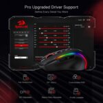 Redragon M612 Predator RGB Gaming Mouse, 8000 DPI Wired Optical Mouse with 11 Programmable Buttons & 5 Backlit Modes, Software Supports DIY Keybinds Rapid Fire Button