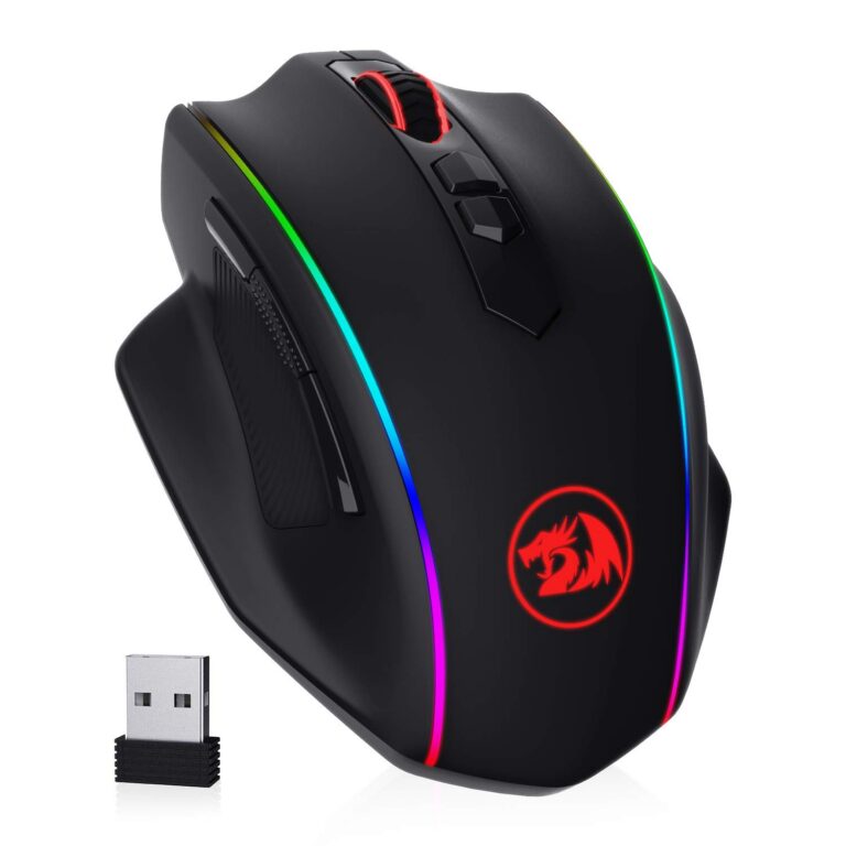Redragon M686 Wireless Gaming Mouse, 16000 DPI Wired/Wireless Mouse with Professional Sensor, 45-Hour Durable Power Capacity, Customizable Macro and RGB Backlight for PC/Mac/Laptop