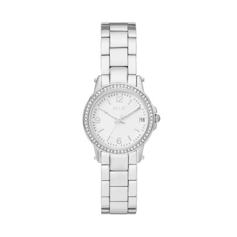 Relic by Fossil Women's Matilda Three-Hand Date Silver Alloy Metal Bracelet Watch (Model: ZR34646)
