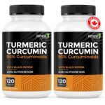 RENEW ACTIVES Turmeric Curcumin – Ultra Potent 95% Curcuminoids with BioPerine Black Pepper for Maximum Absorption – Supports Joint Health, Mobility, Digestion & Liver – Made in...