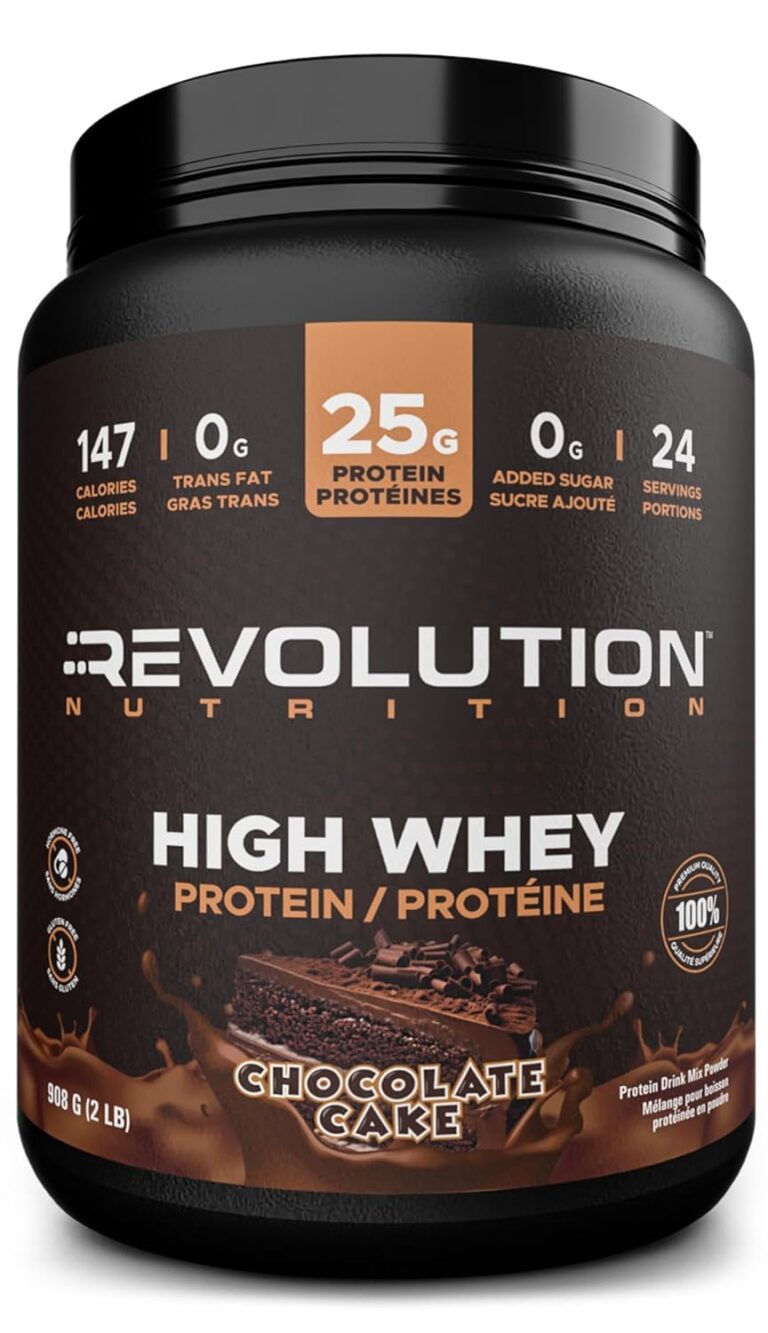 Revolution Nutrition, High Whey, Protein Powder, Whey Isolate, Superior Formula, Gluten Free, Lean Muscle Mass For Men & Women, 25g of Protein Per Scoop, 908 g, 24 Servings...