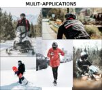 ROCKBROS Men's Balaclava Windproof Ski Mask Cold Weather Balaclava Mask Winter Thermal Hood for Skiing Cycling Helmet