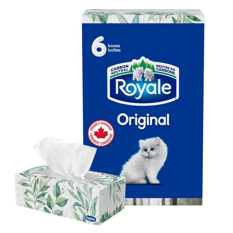 Royale Original 2 Ply Facial Tissue, 6 Tissue Boxes, 126 Tissues per Box