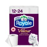 Royale Velour Toilet Paper, 12 Equal 24 Rolls, 142 Bathroom Tissues per roll