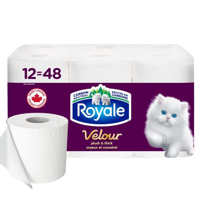 Royale Velour Toilet Paper, 12 Equal 48 Rolls, 284 Bathroom Tissues per roll