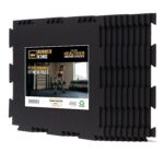 Rubber King 10 Piece Interlocking Tiles 19" x 19" x 6mm - 100% Recycled Rubber Gym Floor Tiles, Exercise Mat for Home Gym, Anti-Slip Low-Odor Interlocking Puzzle Floor Tiles -...